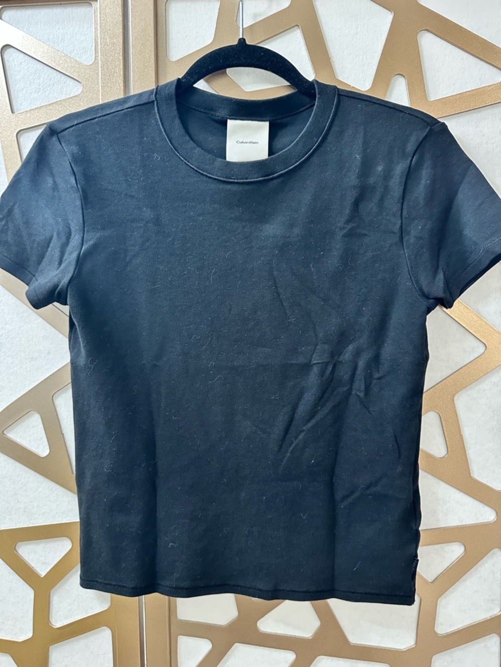 Calvin Klein Black Logo Tag Crew Tee